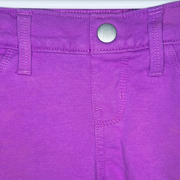 Wonder Nation Girls Purple Shorts with Snap Closure, Size 7/8 - Picture 3 of 6